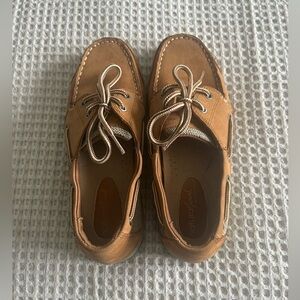 Brown Leather Boat Shoes- NWOT